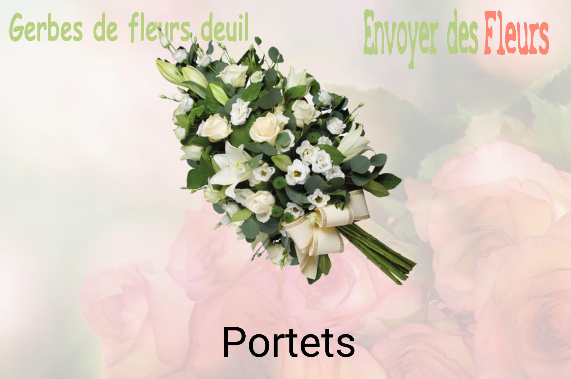 Gerbe de fleurs de deuil livrée à Portets